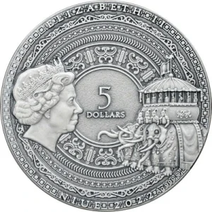 Niue – 5 NZD Famous Explorers (2.) Marco Polo 2022 – 2 Oz Silber Antik Finish High Relief 7