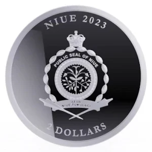 Niue – 2 NZD Magnum Opus PROOF 2023 – 1 Oz Silber PP 6
