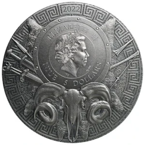 Niue – 5 NZD Argonauten:Jason Und Chiron(1.) 2022 – 2 Oz Silber Antik Finish High Relief 7