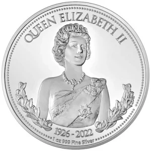 Niue – 2 NZD Queen Elizabeth II. 1926 Bis 2022 – 1 Oz Silber PP 9