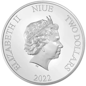 Niue – 2 NZD Queen Elizabeth II. 1926 Bis 2022 – 1 Oz Silber PP 11