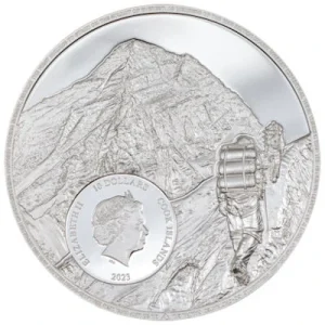 Cook Island – 10 CID Mount Everest Erstbesteigung – 2 Oz Silber PP Ultra High Relief 7