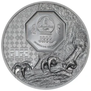 Mongolei – 1000 Togrog Mongolian Falcon – 2 Oz Silber Ultra High Relief Black Proof 7
