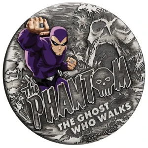 Tuvalu – 2 TVD The Phantom 2023 – 2 Oz Silber AntikFinish Color 9