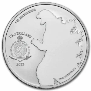 Niue – 2 NZD Godzilla Vs. Monsters: King Ghidorah 2023 – 1 Oz Silber 6
