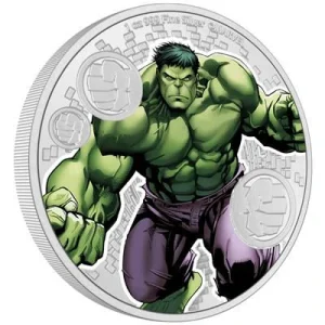 Niue – 2 NZD Marvel(TM) Hulk(TM) 2023 – 1 Oz Silber PP Color 9