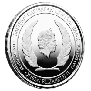 Antigua Und Barbuda – 2 Dollar EC8_5 Coat Of Arms PP 2022 – 1 Oz Silber Color 8