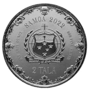 Samoa – 2 Tala Pacific Mermaid (Meerjungfrau) 2022 – 1 Oz Silber 7