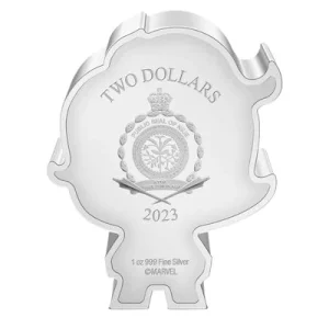 Niue – 2 NZD Chibi Marvel(TM) Captain Marvel(TM) 2023 – 1 Oz Silber PP Color 8