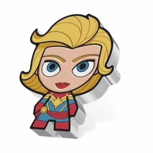 Niue – 2 NZD Chibi Marvel(TM) Captain Marvel(TM) 2023 – 1 Oz Silber PP Color 10