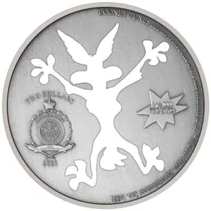 Niue – 2 NZD Looney Tunes(TM) Wile E. Coyote(TM) 2023 – 1 Oz Silber PP Color 9
