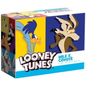 Niue – 2 NZD Looney Tunes(TM) Wile E. Coyote(TM) 2023 – 1 Oz Silber PP Color 15