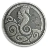 Samoa – 2 Tala Seepferdchen Seahorse 2019 – 1 Oz Silber Antik Finish 11