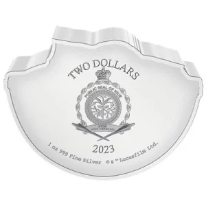 Niue – 2 NZD Star Wars(TM) The Mandalorian(TM) Grogu(TM) Schwebe-Wiege 2023 – 1 Oz Silber PP Color 7
