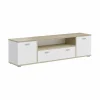 TV-Lowboard COSMO – Weiß-Sonoma Eiche – 2 Türen – 181 Cm 7