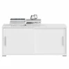 Kommode MOVER – Weiß – 2 Schiebetüren – 100×46 Cm 5