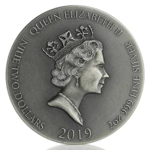 Niue – 2 NZD Bibelserie Dornenkrone 2019 – 2 Oz Silber 9