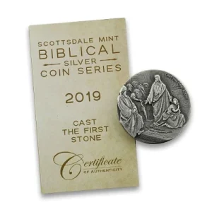 Niue – 2 NZD Bibelserie Werfe Als Erste Den Stein 2019 – 2 Oz Silber 11
