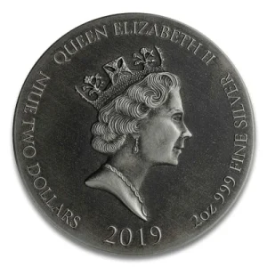 Niue – 2 NZD Bibelserie Die Gekrönte Jungfrau 2019 – 2 Oz Silber 9
