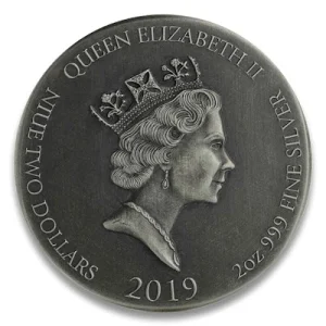 Niue – 2 NZD Bibelserie Moses Im Nil 2019 – 2 Oz Silber 9