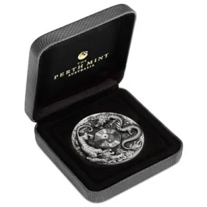 Tuvalu – 2 TVD Dragon And Tiger 2021 – 2 Oz Silber AntikFinish 10