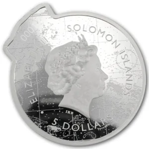 Solomon Islands – 5 Dollar Ocean Predators (1.) Great White Shark 2021 – 2 Oz Silber 10