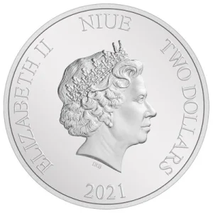 Niue – 2 NZD Herr Der Ringe: (2.) Gandalf 2021 – 1 Oz Silber 9