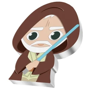 Niue – 2 NZD Chibi Star Wars (9.) Obi Wan Kenobi(TM) 2021 – 1 Oz Silber 8