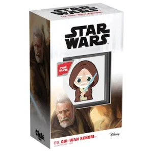 Niue – 2 NZD Chibi Star Wars (9.) Obi Wan Kenobi(TM) 2021 – 1 Oz Silber 12