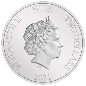 Niue – 2 NZD Disney Alice (1.) Alice Im Wunderland(TM) 2021 – 1 Oz Silber 9