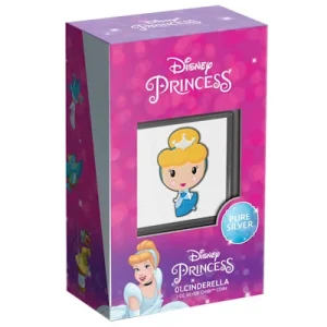 Niue – 2 NZD Chibi Disney Prinzessinnen (1.) Cinderella(TM) 2021 – 1 Oz Silber 12