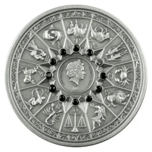 Samoa – 5 Dollar Olympians & Zodiac: Apollo VS Zwillinge 2021 – 2 Oz Silber 9