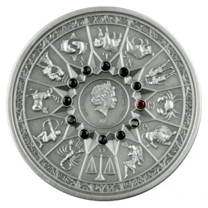 Samoa – 5 Dollar Olympians & Zodiac: Hermes VS Krebs 2021 – 2 Oz Silber 9
