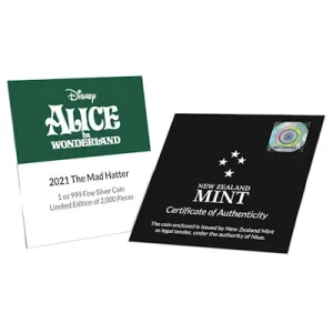 Niue – 2 NZD Disney Alice (3.) Der Hutmacher (TM) 2021 – 1 Oz Silber 11